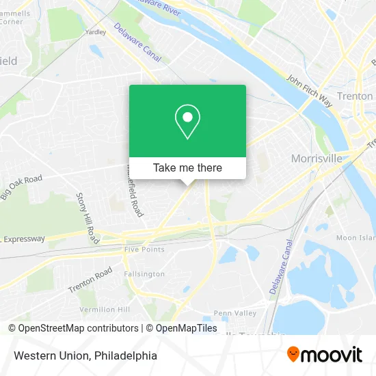 Western Union map
