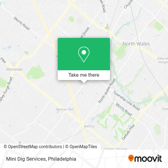 Mini Dig Services map
