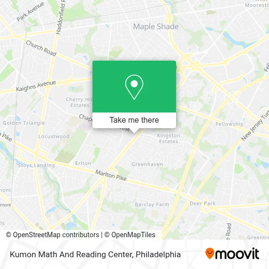 Kumon Math And Reading Center map
