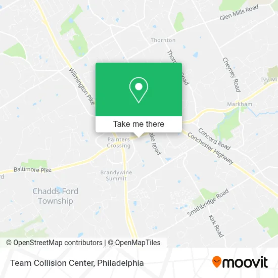 Team Collision Center map