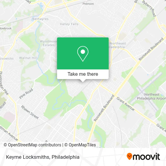 Keyme Locksmiths map