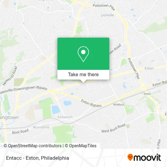 Entacc - Exton map