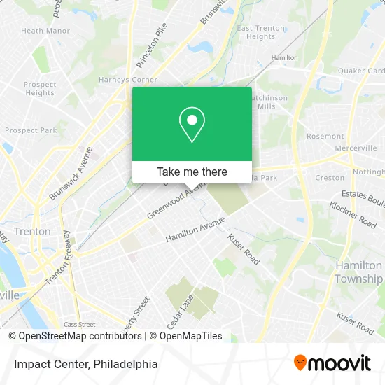 Impact Center map