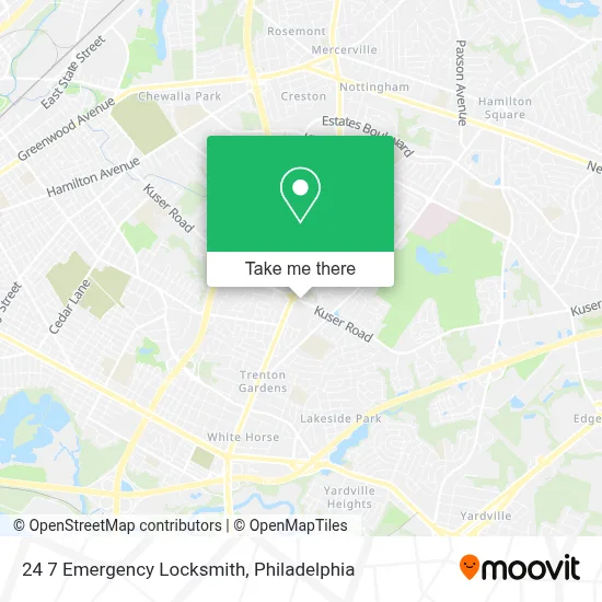 24 7 Emergency Locksmith map
