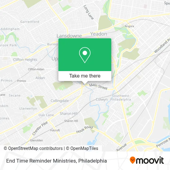 End Time Reminder Ministries map