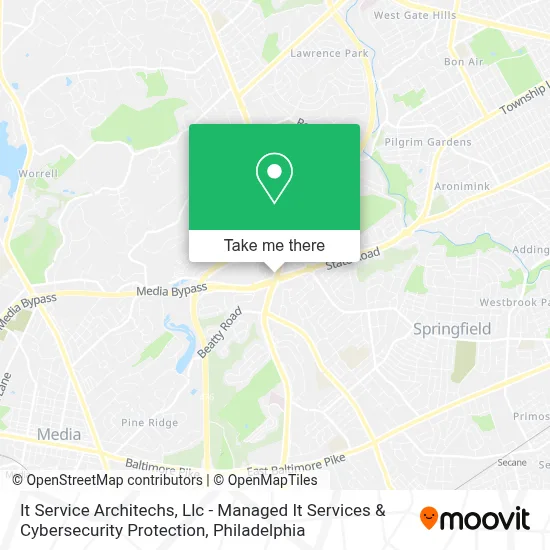 It Service Architechs, Llc - Managed It Services & Cybersecurity Protection map