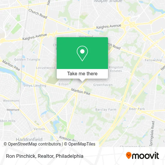 Ron Pinchick, Realtor map