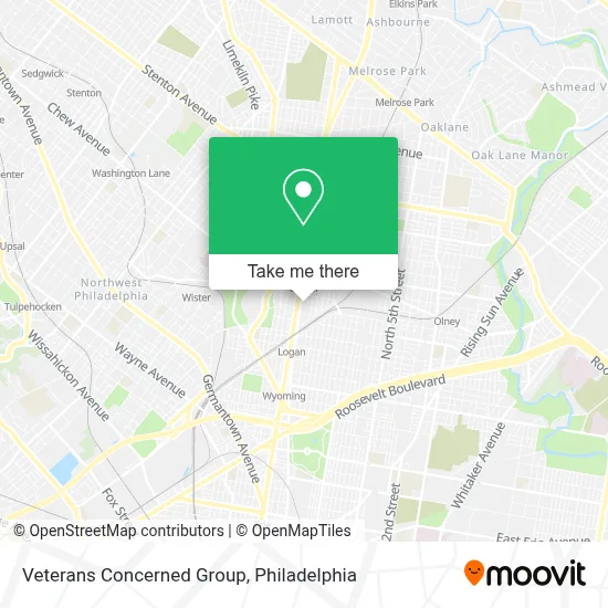 Veterans Concerned Group map
