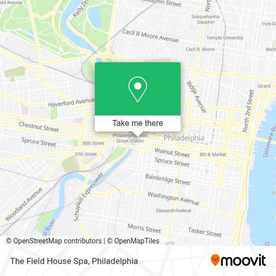 The Field House Spa map