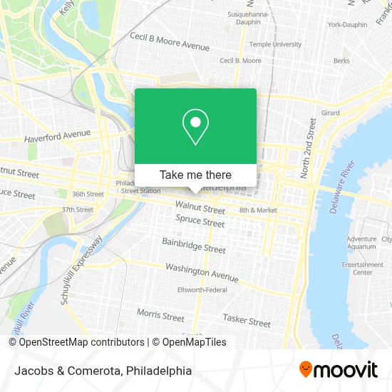 Jacobs & Comerota map
