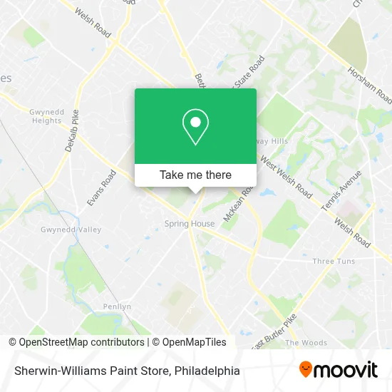 Sherwin-Williams Paint Store map