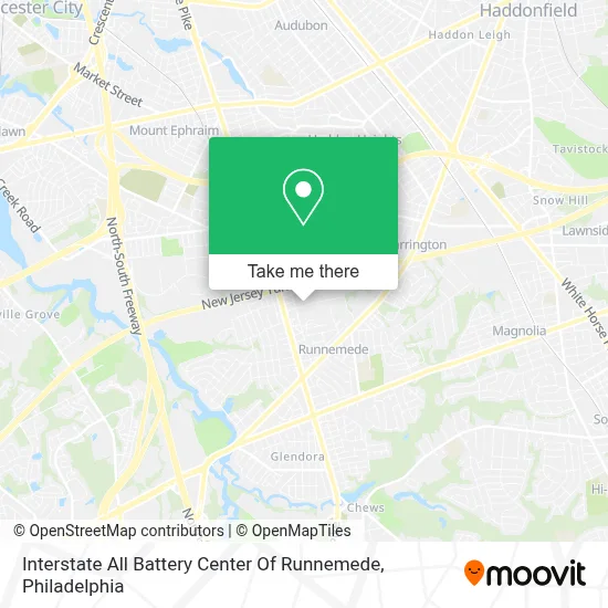 Interstate All Battery Center Of Runnemede map