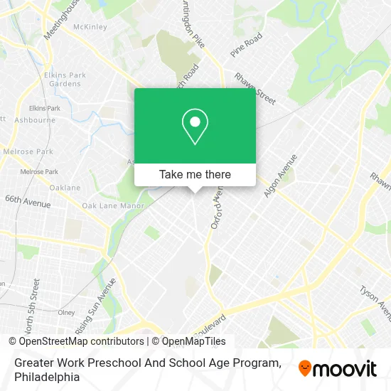 Greater Work Preschool And School Age Program map