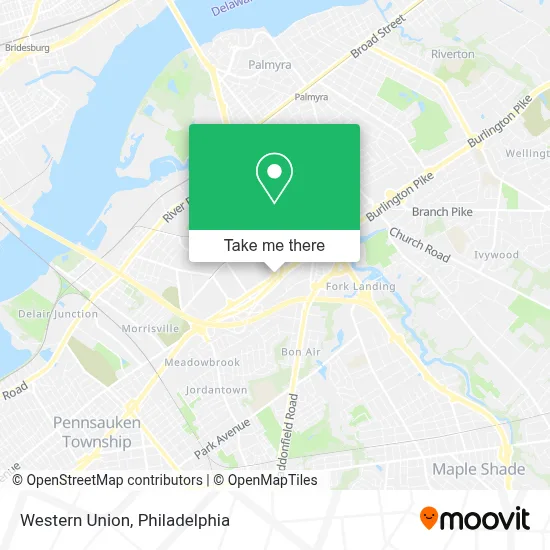 Western Union map