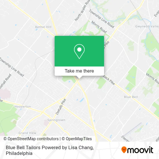 Blue Bell Tailors Powered by Lisa Chang map