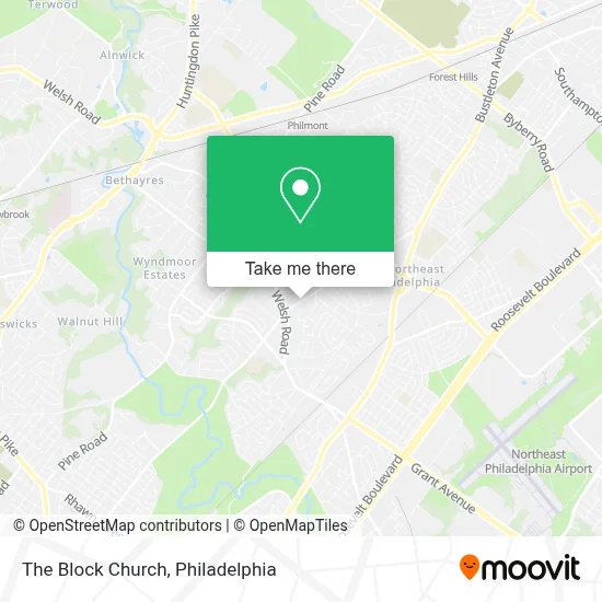 The Block Church map