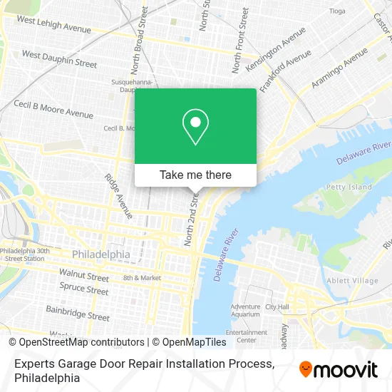 Experts Garage Door Repair Installation Process map
