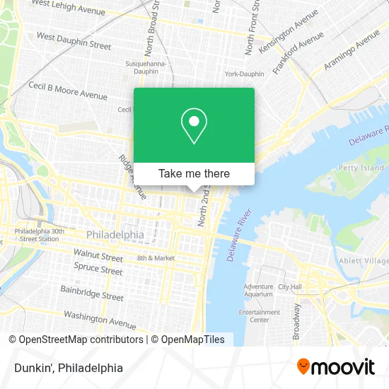 Dunkin' map