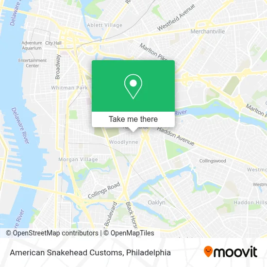 American Snakehead Customs map