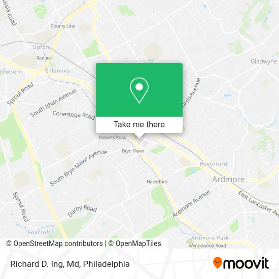 Richard D. Ing, Md map