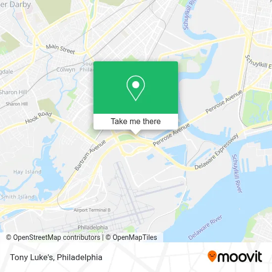 Tony Luke's map