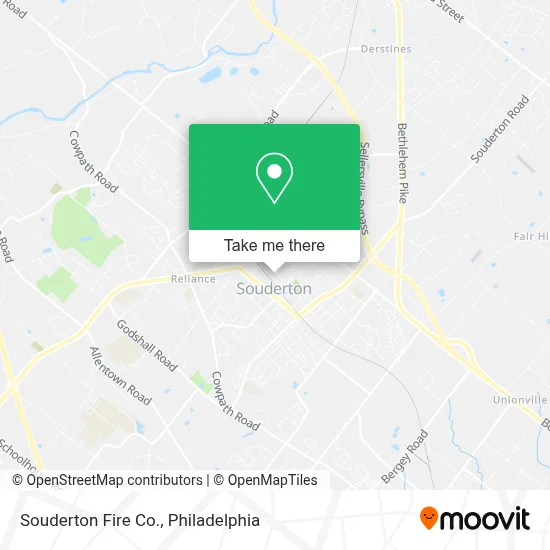 Souderton Fire Co. map