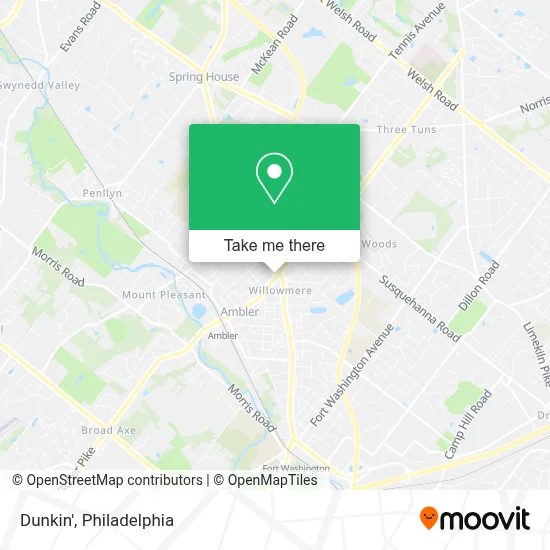 Dunkin' map