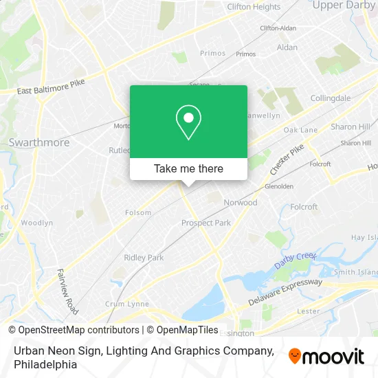 Urban Neon Sign, Lighting And Graphics Company map