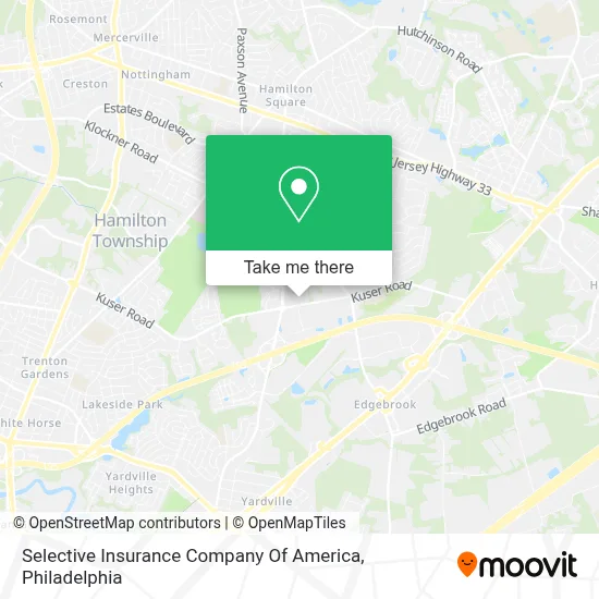 Selective Insurance Company Of America map