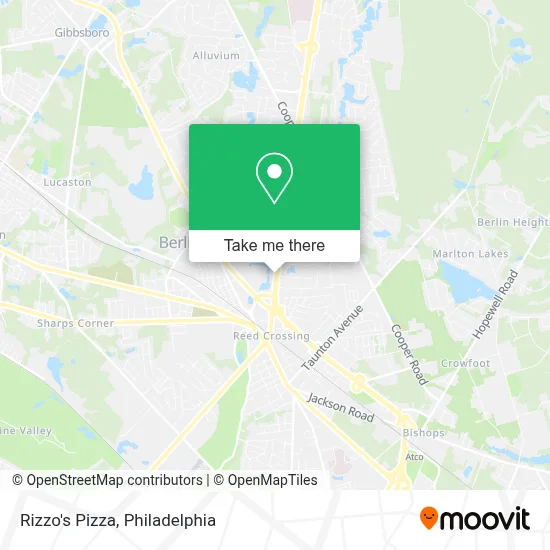 Rizzo's Pizza map