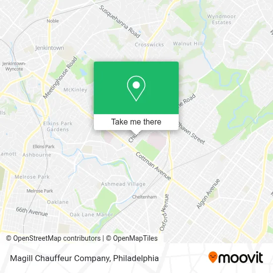 Magill Chauffeur Company map