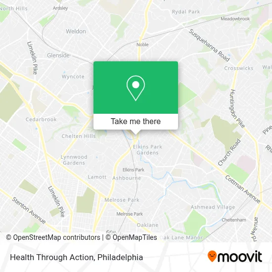 Health Through Action map