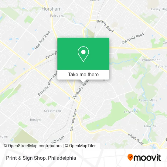 Print & Sign Shop map