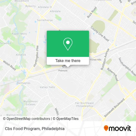 Cbs Food Program map
