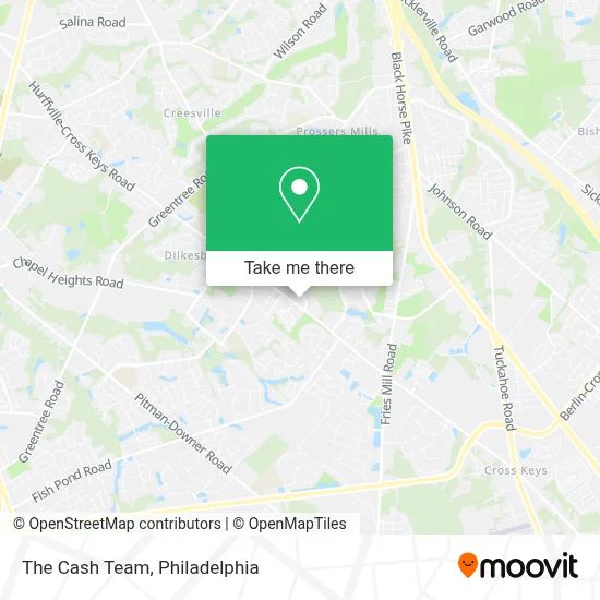 The Cash Team map