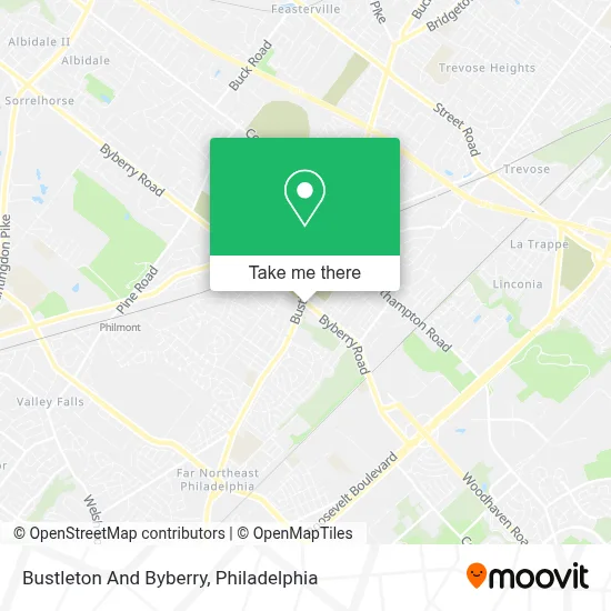 Bustleton And Byberry map