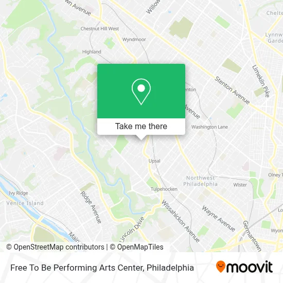 Free To Be Performing Arts Center map