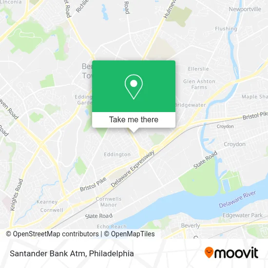 Santander Bank Atm map