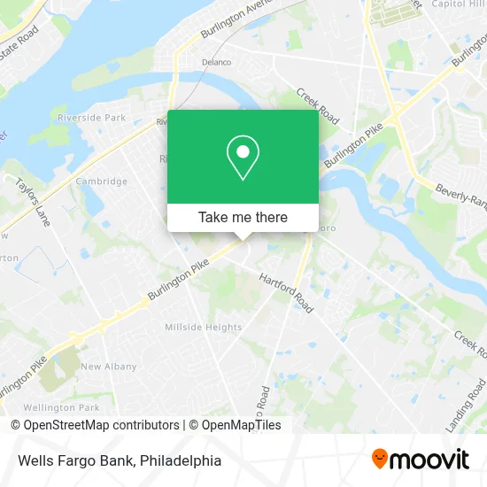 Wells Fargo Bank map