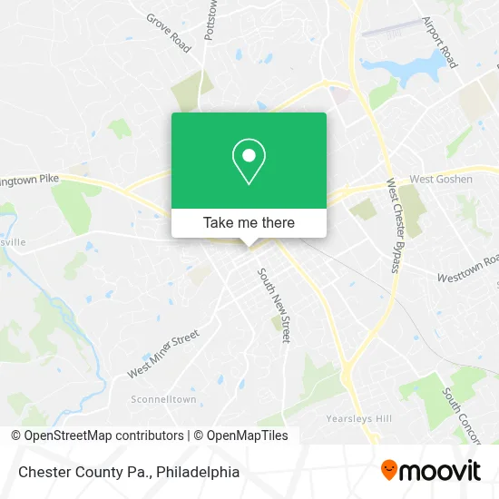 Chester County Pa. map