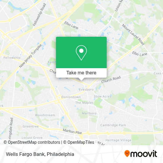 Wells Fargo Bank map