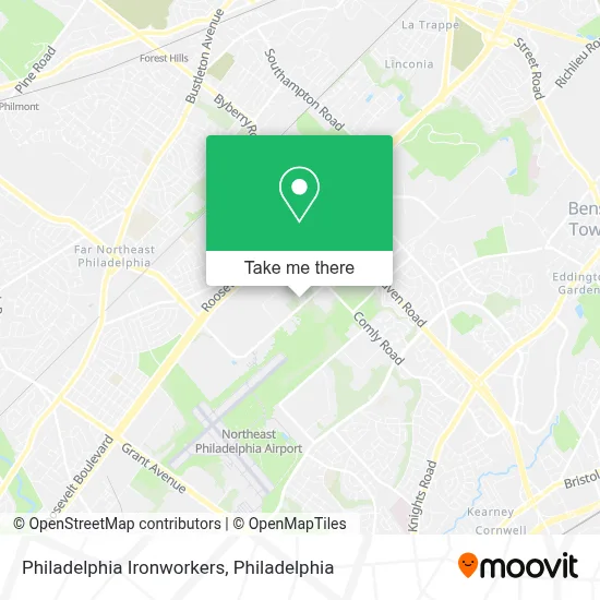 Philadelphia Ironworkers map