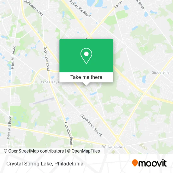 Crystal Spring Lake map