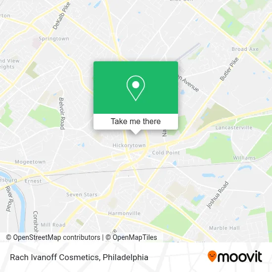 Rach Ivanoff Cosmetics map
