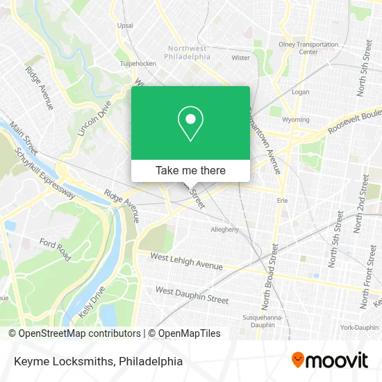 Keyme Locksmiths map