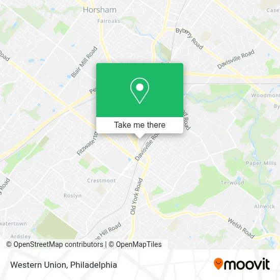 Western Union map