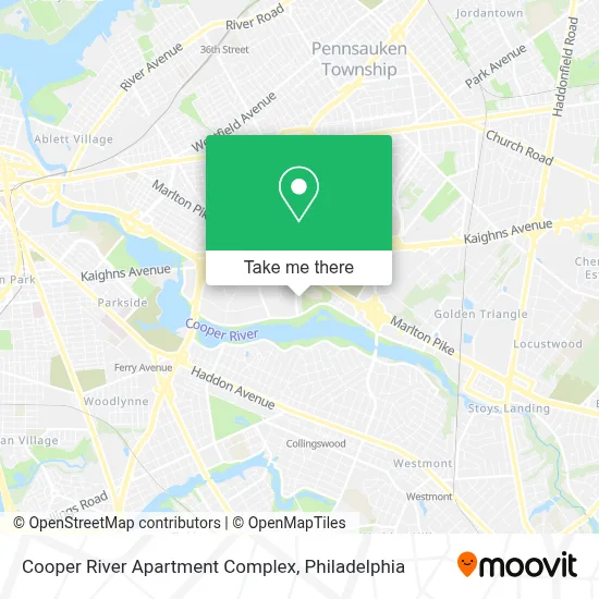 Cooper River Apartment Complex map