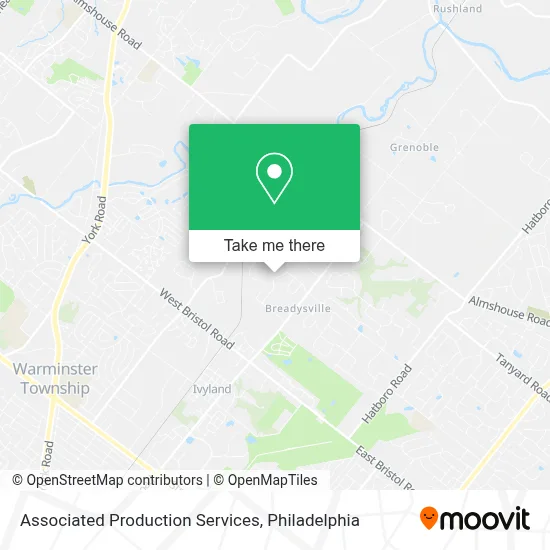 Associated Production Services map