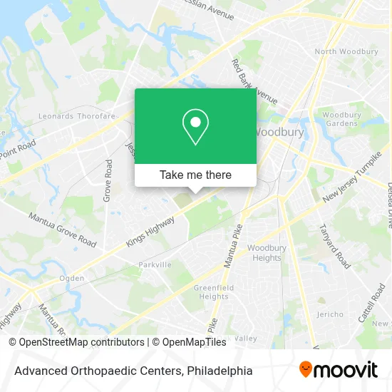 Advanced Orthopaedic Centers map