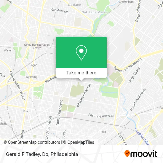 Gerald F Tadley, Do map